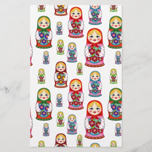 russische poppen briefpapier (Voorkant)