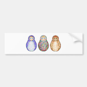 Russische poppen bumpersticker
