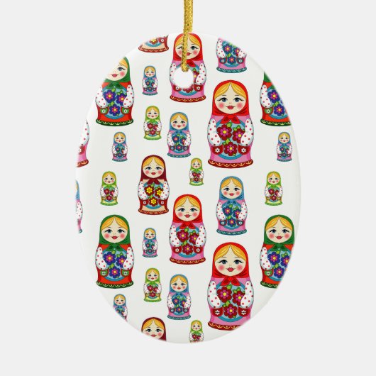 russische poppen keramisch ornament (Voorkant)