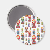 russische poppen magneet (Voorkant / Achterkant)