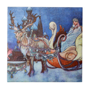 Russische prinses Charles Robinson Illustratie Tegeltje