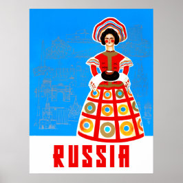 Russische reisposter poster