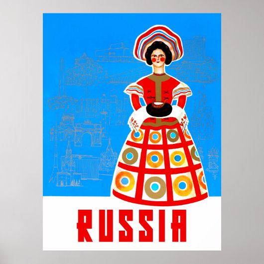 Russische reisposter poster (Voorkant)