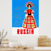 Russische reisposter poster (Keuken)