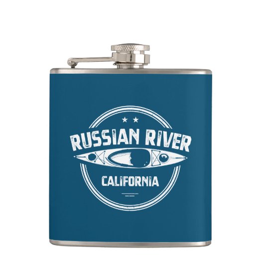 Russische rivier California Kayaking Heupfles (Voorkant)