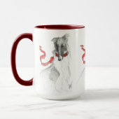 Russische Rode Borzoi-Mok Mok (Links)