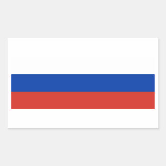 Russische/Russische vlag Rechthoekige Sticker