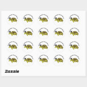 russische schildpad Sticker (Vel)