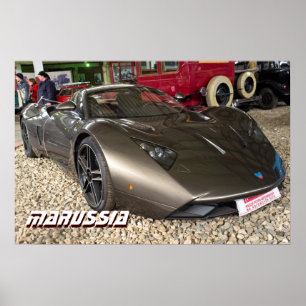 Russische sportwagen Marussia Poster