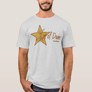 Russische Star Full - rode contouren T-shirt