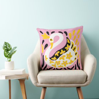 Russische stijl sprookje koninklijke gekroonde zwa kussen