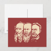 Russische Troïka: Tolstoy, Dostoevsky, Chekhov Briefkaart (Voorkant / Achterkant)
