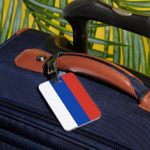 Russische vlag bagagelabel