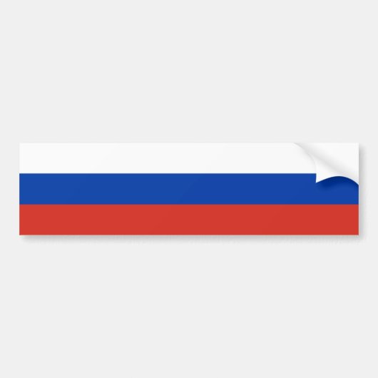 Russische vlag bumpersticker (Voorkant)