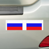 Russische vlag bumpersticker (Op auto)