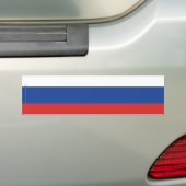 Russische vlag bumpersticker (Op auto)
