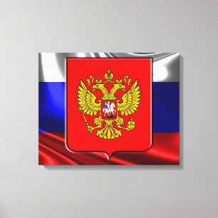 Russische vlag canvas afdruk