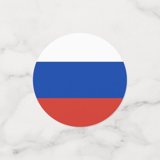 Russische vlag confetti (Kleine voorkant)