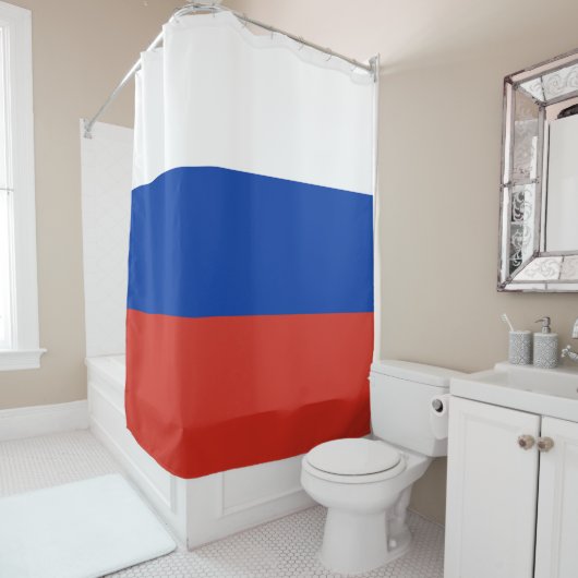 Russische vlag douchegordijn (In situ)