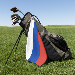 Russische vlag en golf Rusland/sport Moskou Golfhanddoek