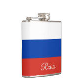 Russische vlag en Russische mode/sportfans Heupfles (Rechts)