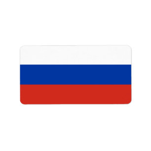 Russische vlag etiket