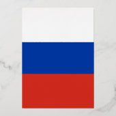 Russische vlag folie uitnodiging (Voorkant)
