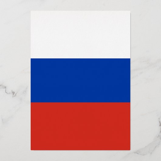 Russische vlag folie uitnodiging (Achterkant)