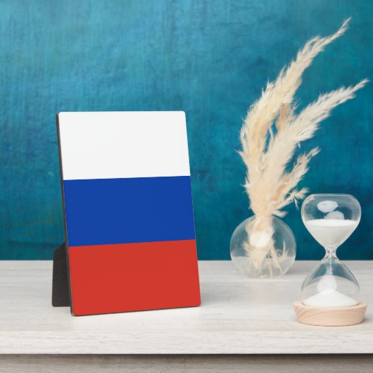 Russische vlag fotoplaat (Zijkant)