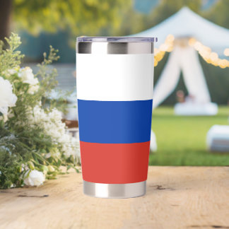 Russische vlag geïsoleerde drinkbeker