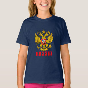 Russische Vlag Imperiale Adelaar Russisch Orthodox T-shirt