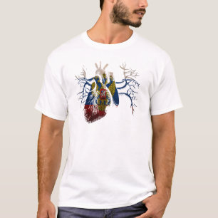 Russische vlag in het echte hart t-shirt
