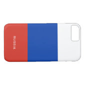 Russische vlag iPhone Case (Achterkant (Horizontaal))