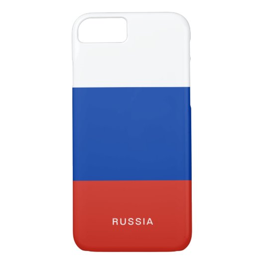 Russische vlag iPhone Case (Achterkant)
