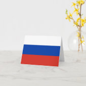 Russische vlag kaart (Gele Bloem)