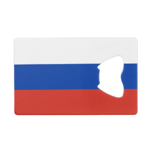Russische vlag kredietkaart flessenopener