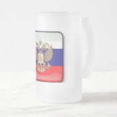 Russische vlag matglas bierpul (Voorkant rechts)