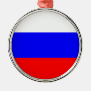 Russische vlag metalen ornament