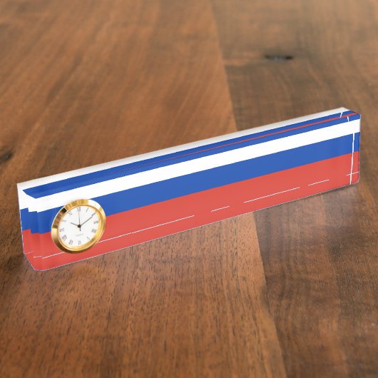 Russische vlag naambordje (Zijkant)