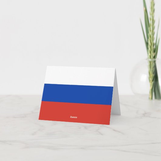 Russische vlag notitiekaartje (Achterkant)