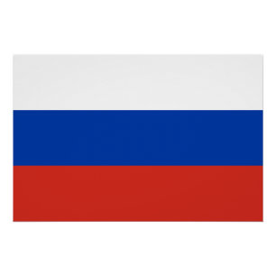 Russische vlag perfect poster