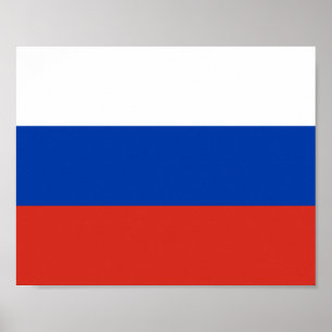 Russische vlag poster