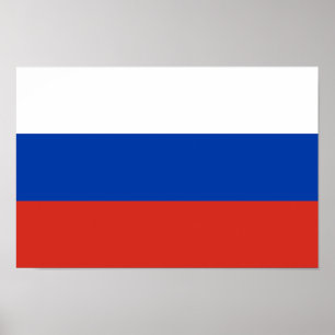 Russische vlag poster