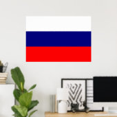 Russische vlag poster (Thuiskantoor)