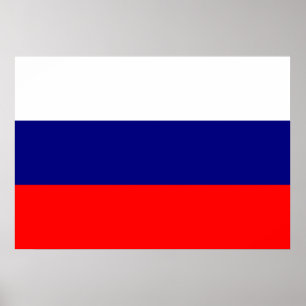 Russische vlag poster