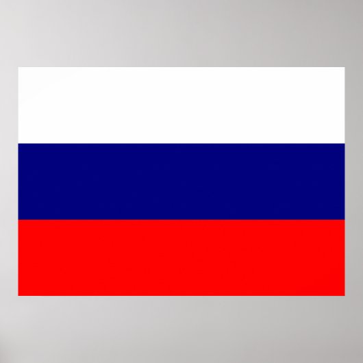 Russische vlag poster (Voorkant)