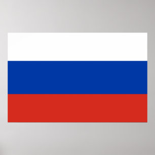 Russische vlag poster