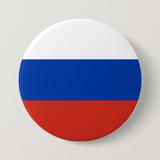 Russische vlag ronde button 7,6 cm (Voorkant)