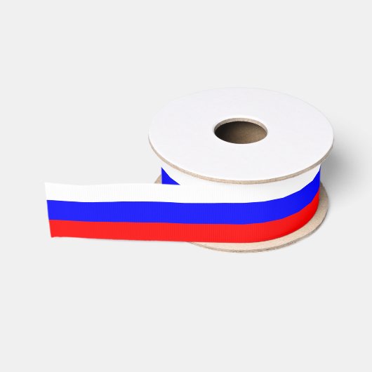 Russische vlag/rood wit blauw grosgrain lint (Spoel)