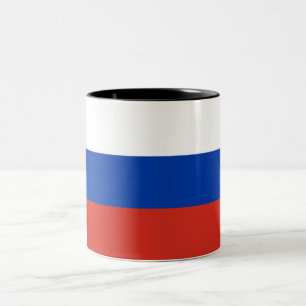 Russische vlag (Rusland) Tweekleurige Koffiemok